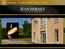 Tablet Screenshot of champagne-jean-pernet.com